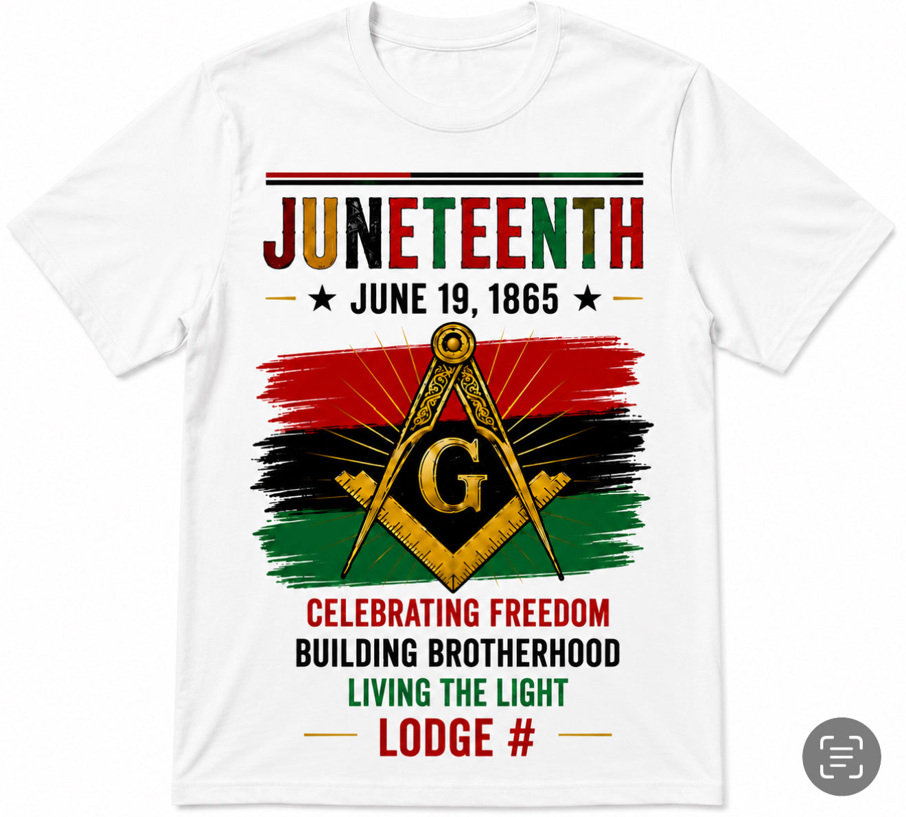 Juneteenth Masonic Brotherhood T-Shirt