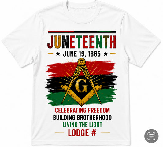 Juneteenth Masonic Brotherhood T-Shirt